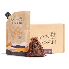 Exfoliante Corporal de Café Orgánico Brew Blossom  Organic Coffee Body Scrub, Natural Oils                                                            