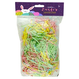 50g Multicolor Easter Paper Grass | Happy Easter Basket Filler Stuffers | Shredded Paper Hamper Filler Easter Grass, Easter Decorations Craft Supplies