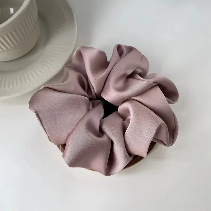 Satin Scrunchie for Ponytails – Soft Elastic Hair Band for