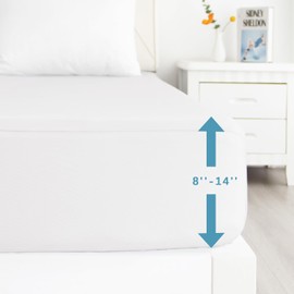 Biloban Twin Fitted Sheet 4 Pack, Twin Bedding Fitted Sheets Only with Deep Pocket up to 14", Bottom Sheet, Shrinkage & Stain Resistant Fitted Bed Sheets, Wrinkle Free & Easy Care, White