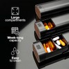 7 Day Weekly Pill Organizer, Premium Aluminum Build with Real