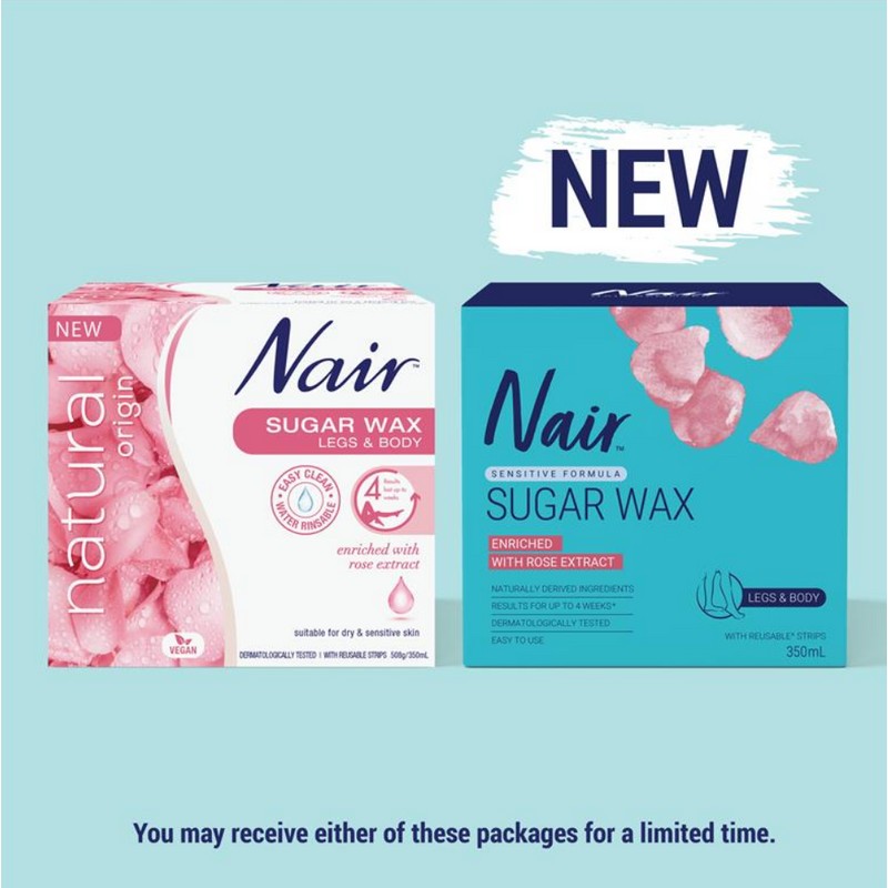 Nair Sensitive Sugar Wax for Body & Legs 350mL