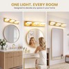 TimberAura Bathroom Vanity Light, 3-Light 24 Inch Brushed Gold 5CCT