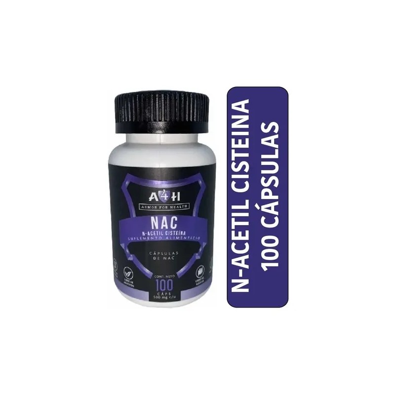 N-acetil Cisteina Nac 500mg 100 X 2 Cáps A4h Armor