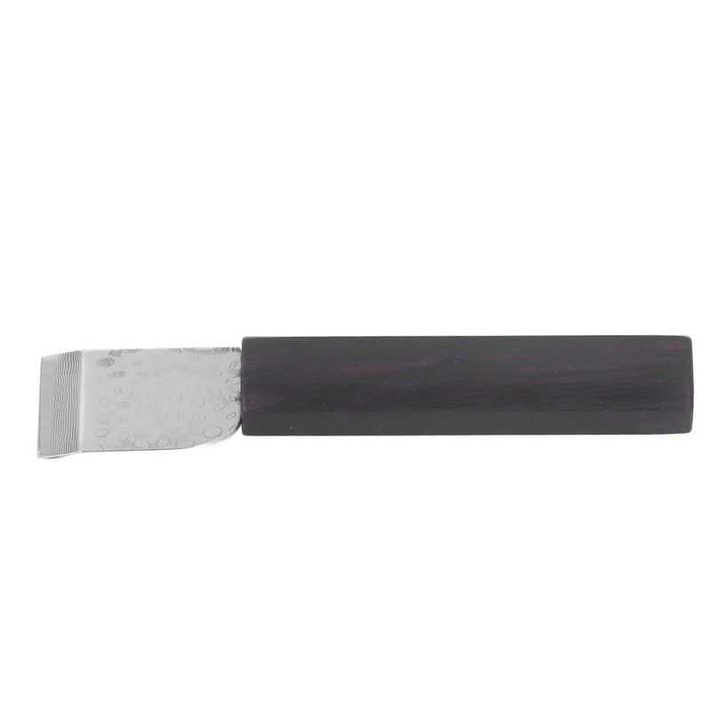 Leather Skiving Knife Flat Mouth Ergonomic Wooden Handle DIY Hand