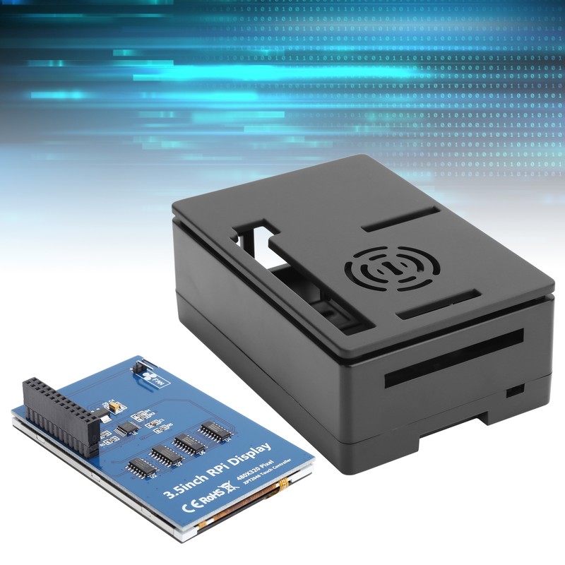 For Raspberry Pi 4B Case Shell Kit LCD 3.5in Touch