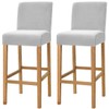 2 Pack Stretch High Barstool Slipcovers with Back Bar Stool