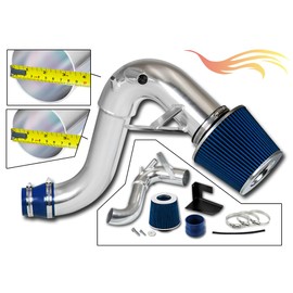 Cold Air Intake System with Heat Shield Kit + Filter Combo BLUE Compatible For 11-14 Sonata 2.0L / 11-15 Optima 2.0L