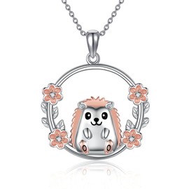 VENACOLY Owl/Snail Necklace Sterling Silver Animal Necklace Jewellery Mother's Day Gift for Women Girls, Sterling Silver, Zircon