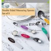 WEZVIX Magnetic Measuring Spoons Set Stainless Steel Double Sided Spoons