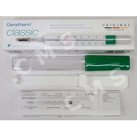 GERATHERM CLASSIC Original Clinical Glass Thermometer °F / °C Made in Germany !!