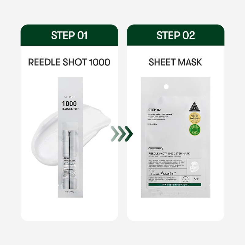 VT Reedle Shot 1000 2Step Mask&nbsp;Sheet 1ea - VT Reedle