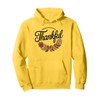 Thankful Fall Leaves Wreath Elegant Autumn Design Pullover Hoodie