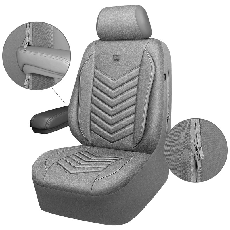 CAR PASS 3D Foam PU Leather Car Seat Covers Full