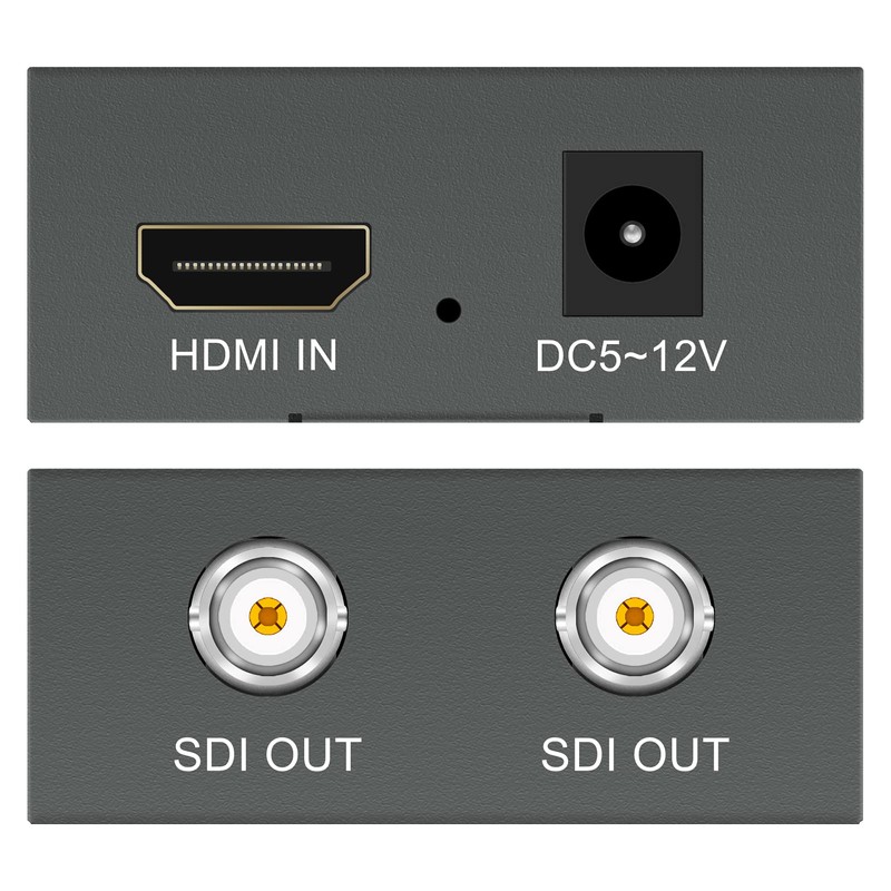 Wiistar HDMI to SDI(SD-SDI/HD-SDI/3G-SDI) Converter Mini HDMI 2 Input to