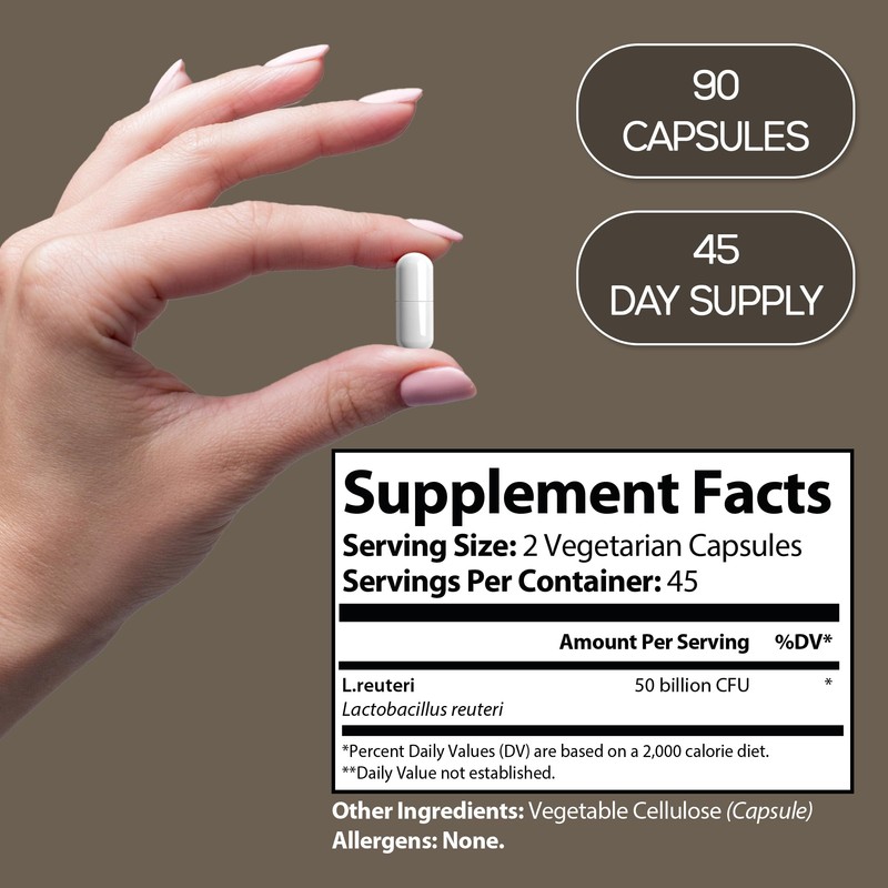 HARMONIFY Lactobacillus Reuteri 50 Billion CFU – High Strength Probiotic