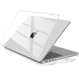 EooCoo Compatible MacBook Pro 14" Case M3/M3 Pro/Max Chip 2023 Release A2918 A2992 A2779 A2442 Cover - Crystal Clear