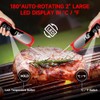 Meat Thermometer Digital with Backlight Large Display, IP67 Waterproof Instant
