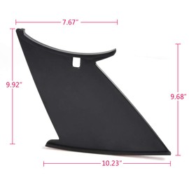 Rear Wing Spoiler Stabilizer, Compatible with 2011-2014 Subaru WRX STI Sedan 4D, 2pcs