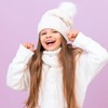 HiFEN® Kids Insulated Fur Lined Layered Hats and Neck Warmer