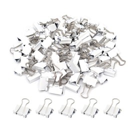 YCVIORING Clips de carpeta blancos, mini clips de papel, abrazaderas de papel pequeas de 15 mm (58 pulgadas), paquete de 100 clips de oficina de...   