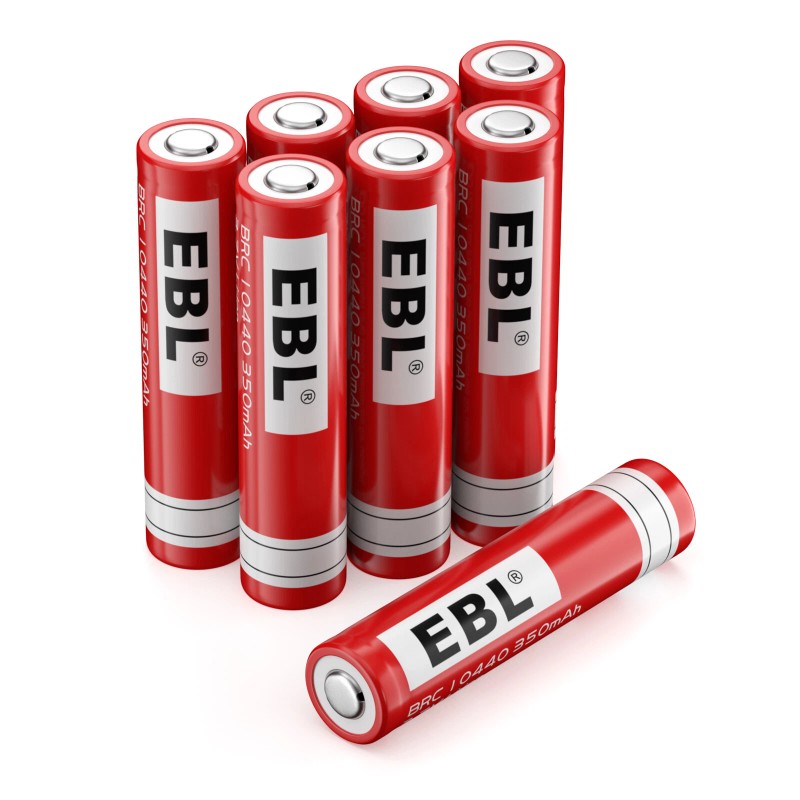 EBL 3.7V 350mAh 10440 Battery Li-ion Rechargeable For Flashlight LED