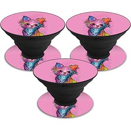 MightySkins Skin Compatible with PopSocket - Chihuahua Rainbow | Protective, Durable, and Unique Vinyl Decal wrap Cover | Easy to Apply, Remove, and Change Styles | Made in The USA