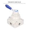 Air Hand Valve Pneumatic Rotary Lever Flow Control 3 Position
