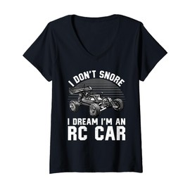Womens RC Car Art For Men Women Kids RC Racing Truck RC Car Lover V-Neck T-Shirt