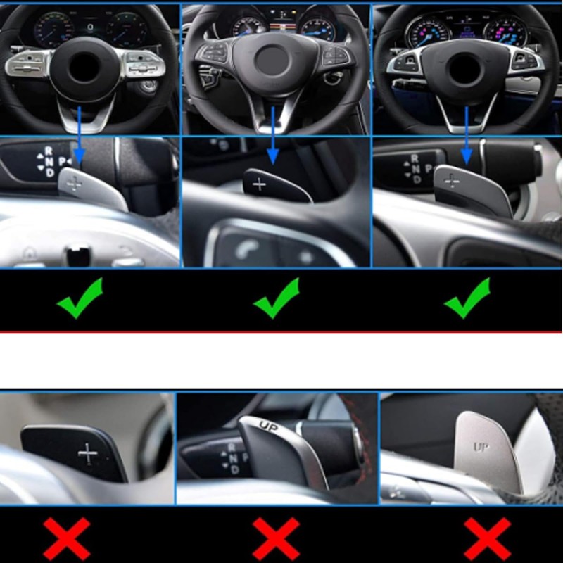 TLIFORT Paddle Shift Steering Wheel Shifter Extension for Mercedes A/G