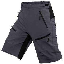 Ally Men's Mountain Bike Shorts, Cycling Shorts, Outdoor Sports Shorts, MTB Shorts, grey