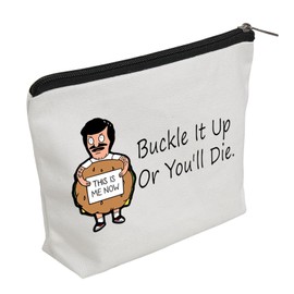 WZJHCL Bob's Makeup Pouch Bob Belcher Cosmetic Kit Bag Bob's Themed Storage Pouch Bag Buckle It Up Or You'll Die, Buckle, Fashion
