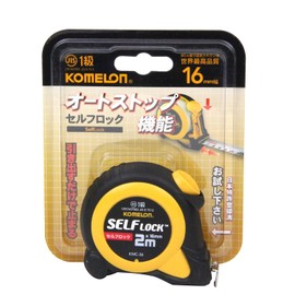 Komelon KMC-36 Convex Self-Locking 16 Auto Stop Function, 0.6 inches (16 mm) x 6.6 ft (2 m)