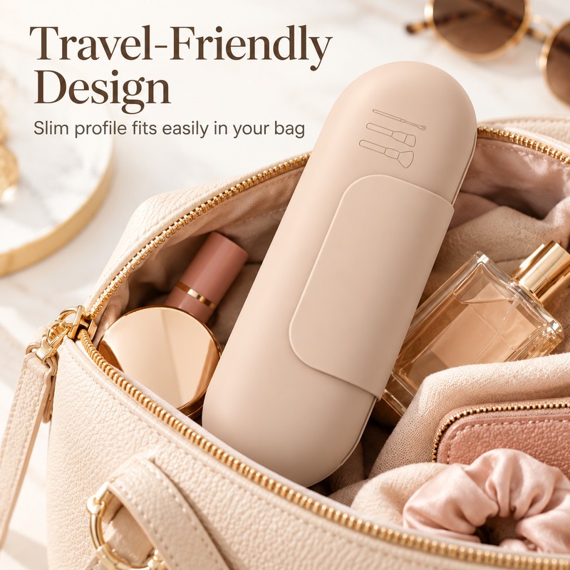 Silicone Makeup Brush Holder for Cosmetic Tool Storage – Soft