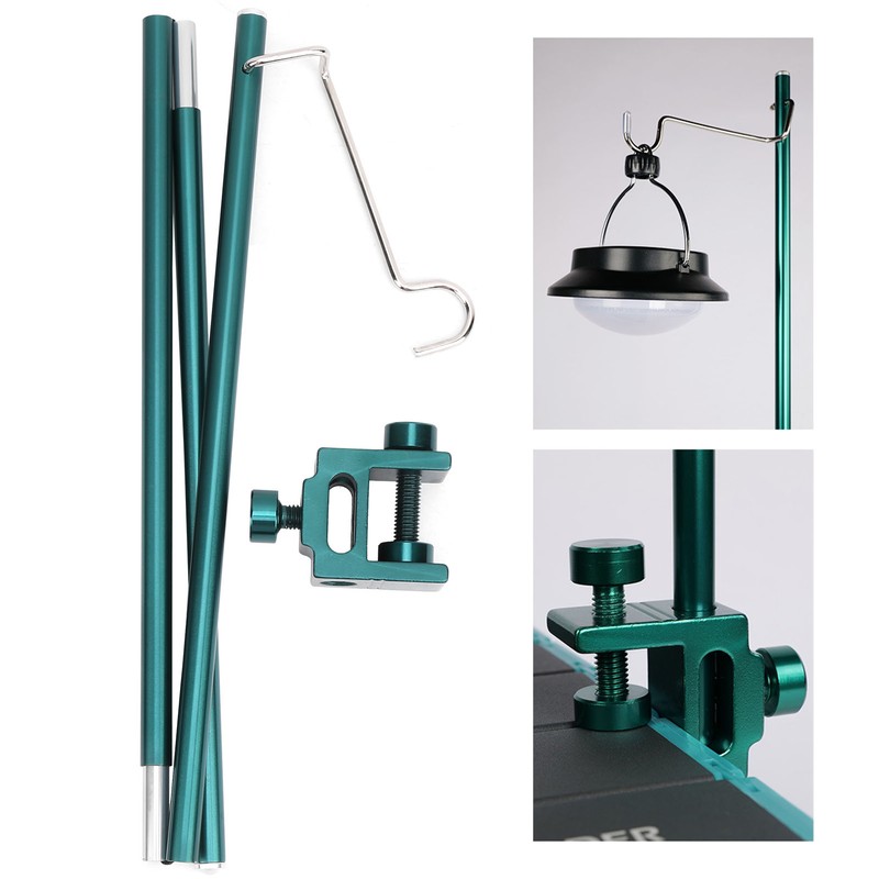 Outdoor Portable Aluminum Alloy Lamp Holder Camping Folding Hanging Light