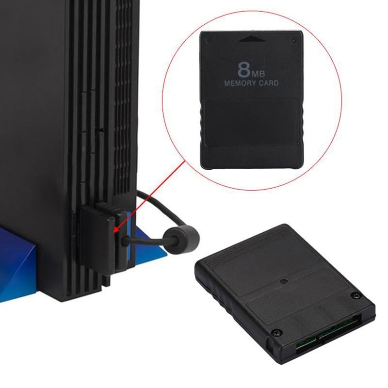 PS2 Memory Card, 8/256MB, Large Capacity, PS2 Series, For Game