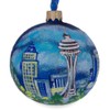 BestPysanky Seattle, Washington Glass Ball Christmas Ornament 3.25 Inches