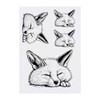 Azeeda 4 x 'Fennek-Fuchs, schlafend' Temporäre Tattoos - Wasserfest, Hautfreundlich