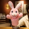 Plush Hand Puppet Donkey Lamb Panda Rabbit Soft Stuffed Animal