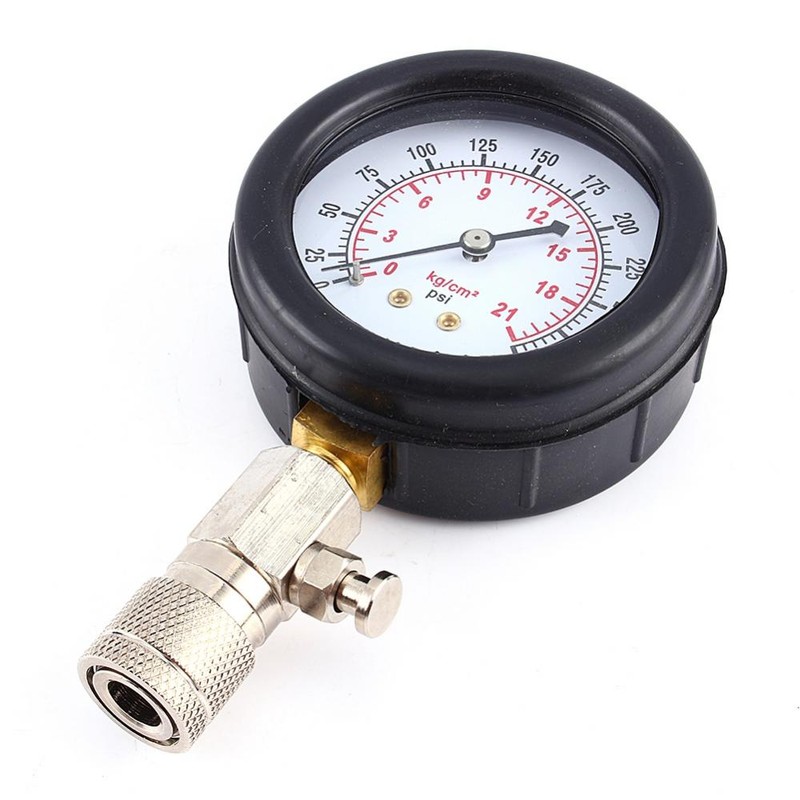 Petrol Engine Compression Tester Test Gauge Kit Car Motorcycle Garage