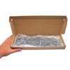 SKIR'CO (1500pcs) Small Head 1.5x40mm Finishing Nails Galvanized Steel Nails