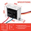 24V 40VA Control Transformer, Primary 120, 208, 240V Secondary 24V,