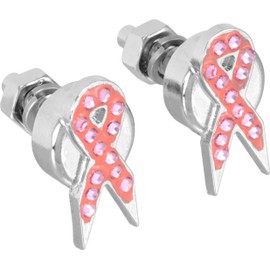 Bell Automotive 22-1-46458-8 'Pink Ribbon' License Plate Fastener, Multi, One Size