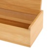 PRETYZOOM Wooden Chopstick Box, Silverware Storage Box with Lid, Kitchen