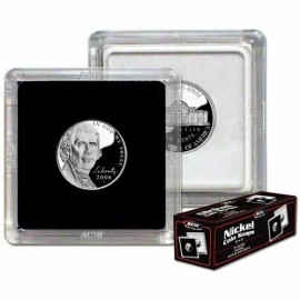 BCW Box of Twenty-Five BCW 2x2 Coin Holders Nickel Size Insert