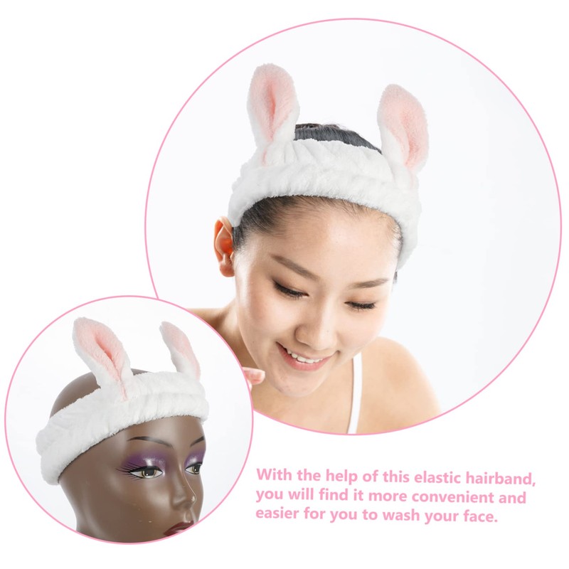 Healvian 4pcs Makeup Headband Hair Bands for Spa Face Wash