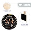 24 PCS Chalkboard Signs with Stand, Wooden Clip - Reserved