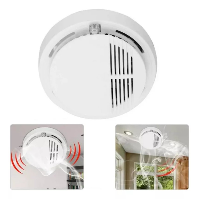 Haichen Detector De Humo Alarma De Incendios Inalambrico Seguridad