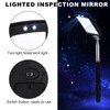GGSTDDUP 6 Pcs Telescoping Inspection Mirror,Retractable Round Mechanical Mirror Tool,Under