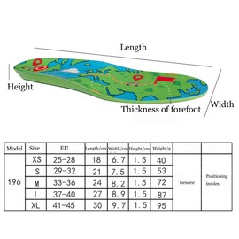 Hidden Holder Insoles Compatible with AirTag - Tracker Devise Case for Kids Adult (Green, S:kID12.5-Big Kid 2/185-210mm)